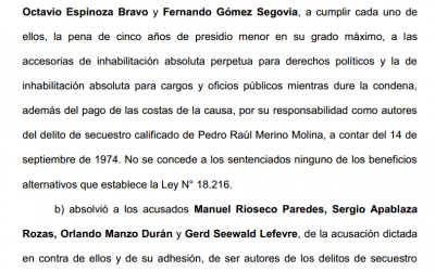 Sentencia Pedro Merino