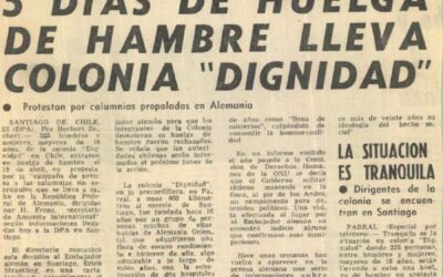 Cinco días de huelga de hambre lleva Colonia Dignidad