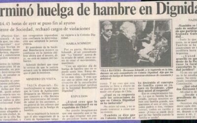Terminó huelga de hambre en Dignidad