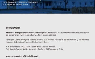 Invitación Conversatorio con ex prisioneros de Colonia Dignidad